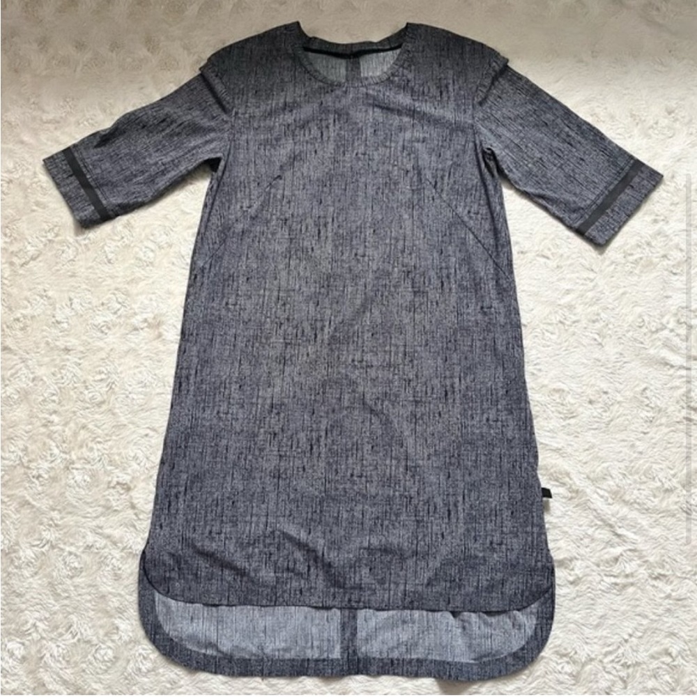 LULULEMON Get It On Dress - Size 2 - Burlap Texture Black Dune - Picture 4 of 7